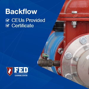 Backflow. CEUs Provided. Certificate Issued.