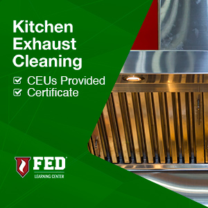 Kitchen Exhaust Cleaning. CEUs Provided. Certificate Issued.