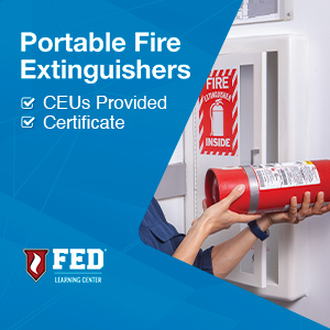 Portable Fire Extinguishers. CEUs Provided. Certificate Issued.